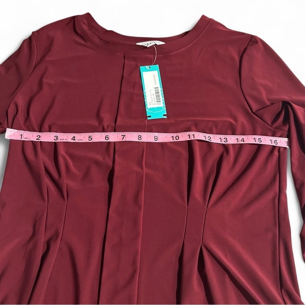 Gilli Women's Burgundy Long Sleeve Top - Picture 6 of 6